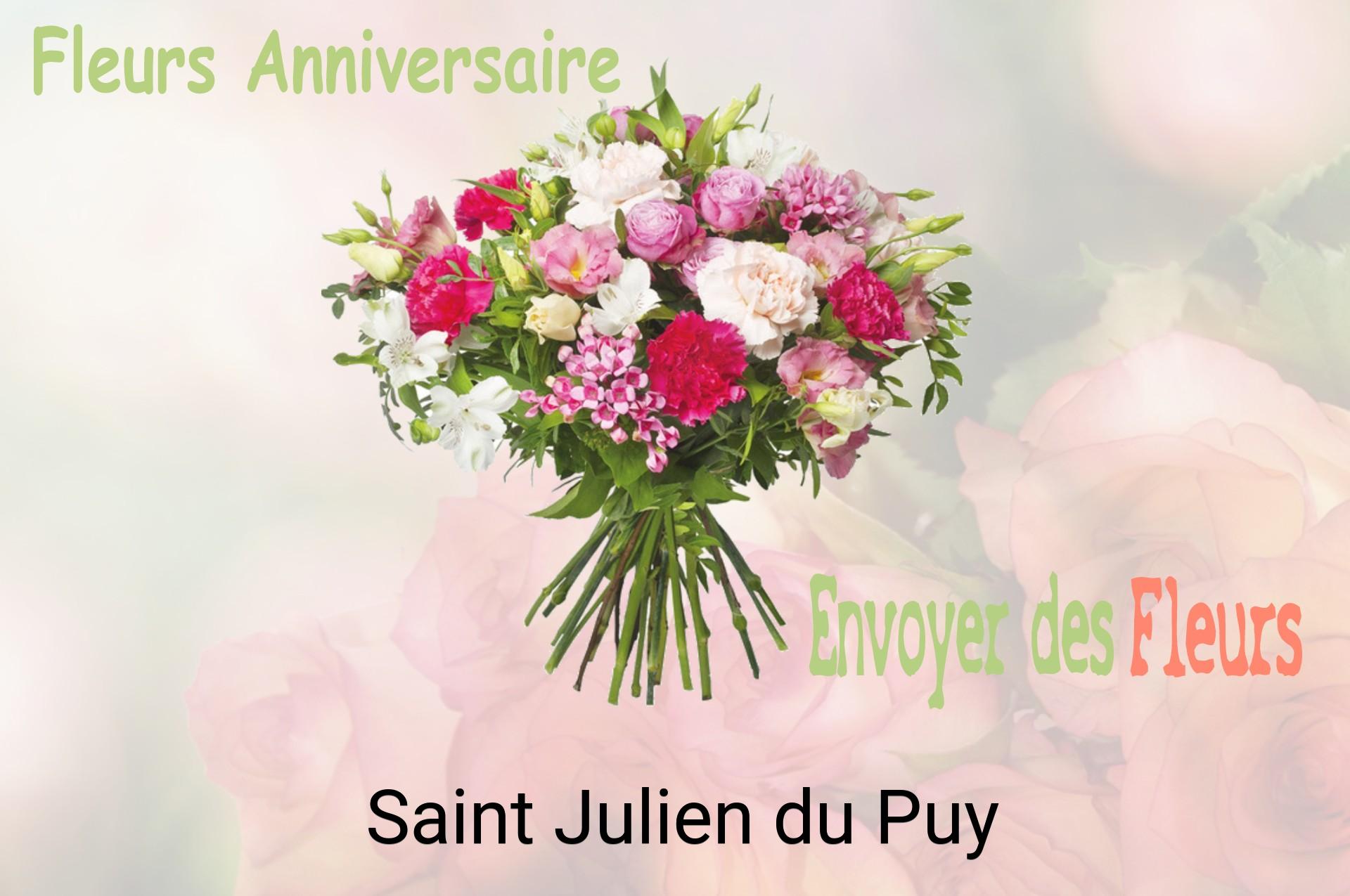 Bouquet de fleurs d’anniversaire livré à Saint-Julien-du-Puy